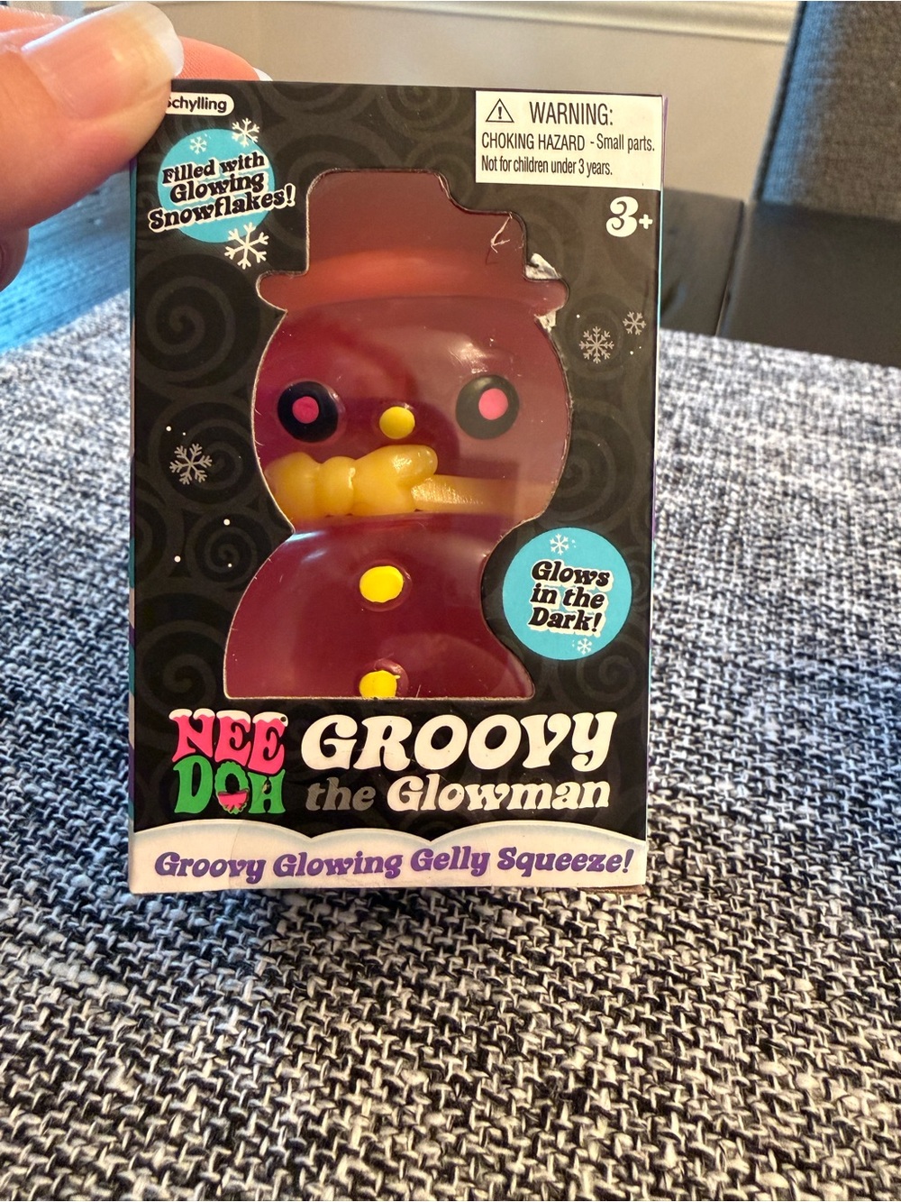 Needoh Groovy the Glowman - Pink Glowing Gelly Squeeze